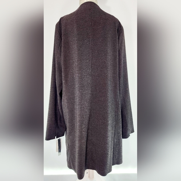 Amanda + Chelsea brown tweed topper jacket - Picture 3 of 10